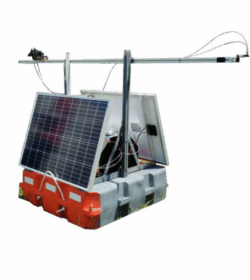 NoX installed on a buoy for autonomous measurements of Aquatic plants